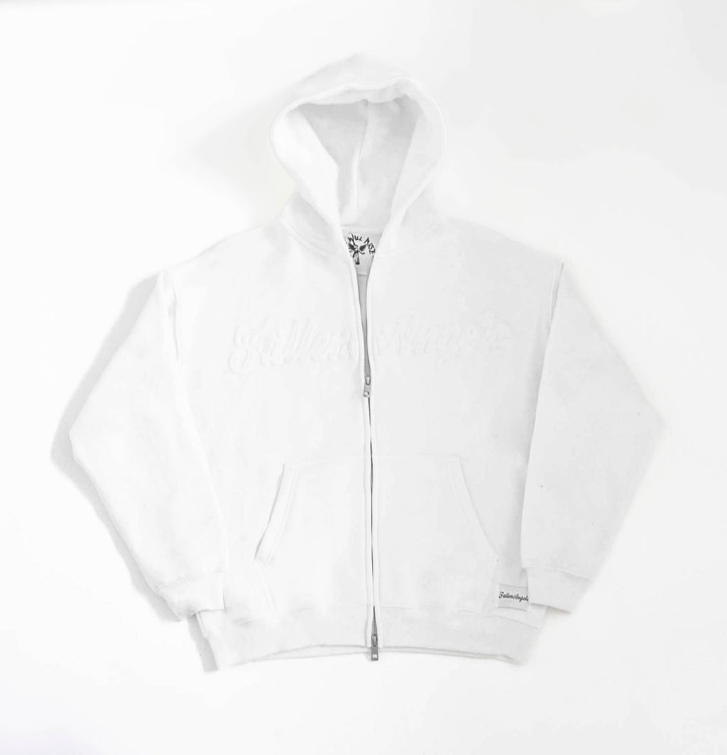 Frost White Zip-Up